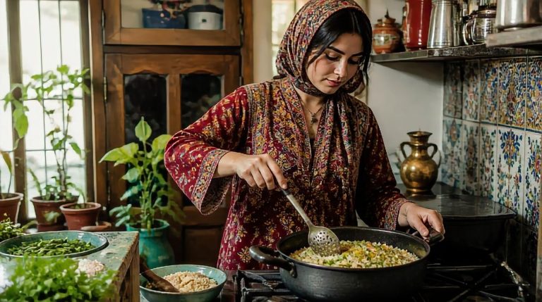Persian Lubia Polo Recipe Cooking TIps