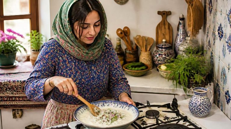 Persian Mast o Khiar Dip Cooking TIps