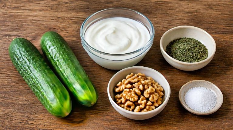 Persian Mast o Khiar Dip Ingredients