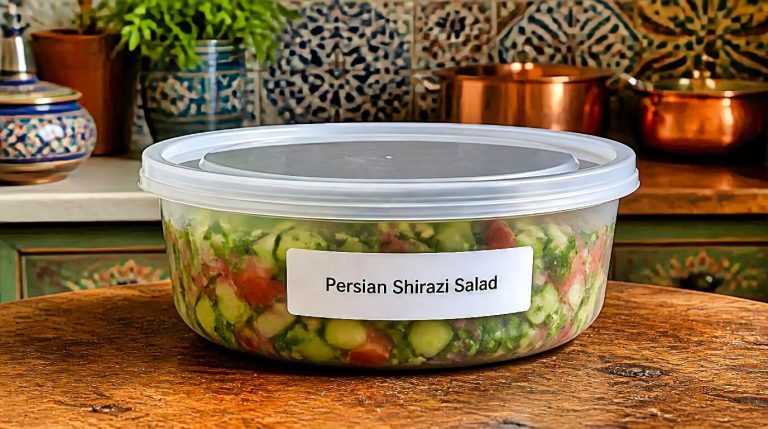 Persian Shirazi Salad Storage