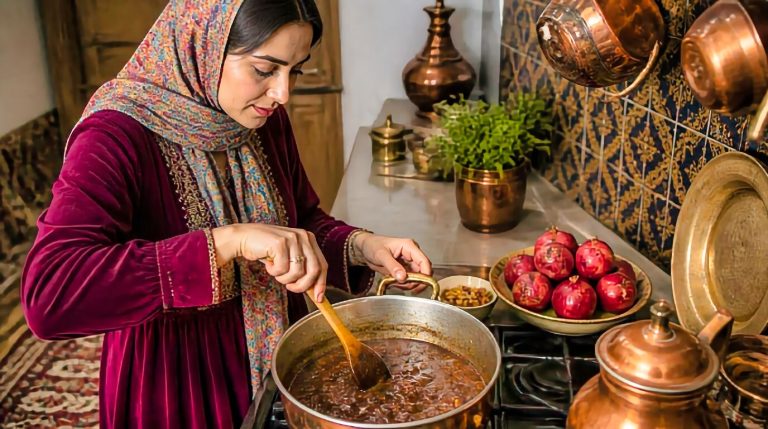 Persian Vegan Lentil Fesenjān Cooking Tips