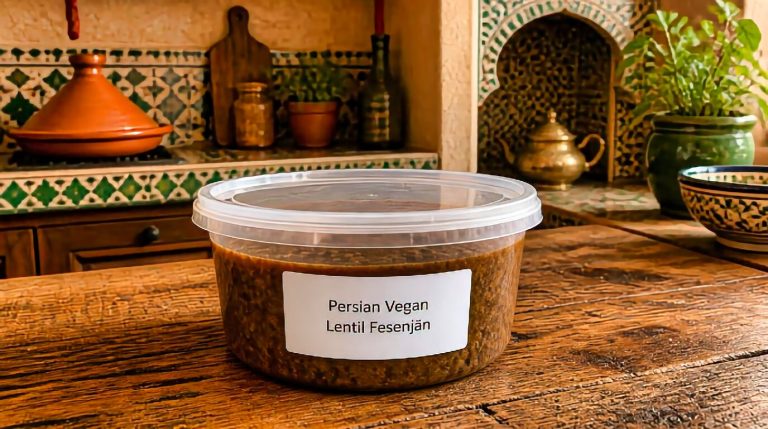 Persian Vegan Lentil Fesenjān Storage Tips