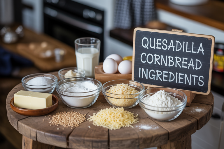 Quesadilla Cornbread Ingredients