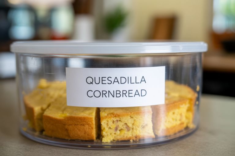 Quesadilla Cornbread Storage Tips