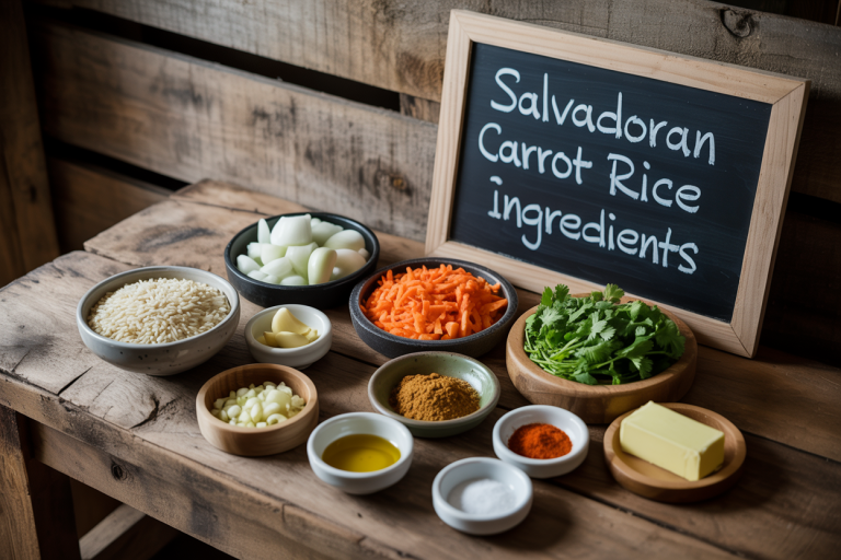 Salvadoran Carrot Rice Recipe - Ingredients