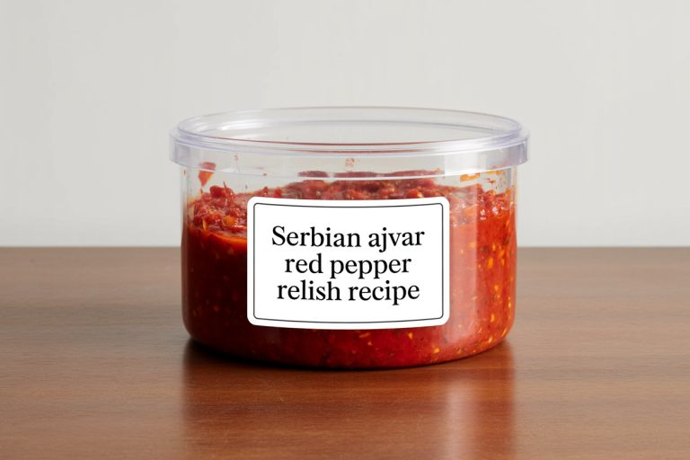Serbian Ajvar Red Pepper Relish Recipe Storage Tips