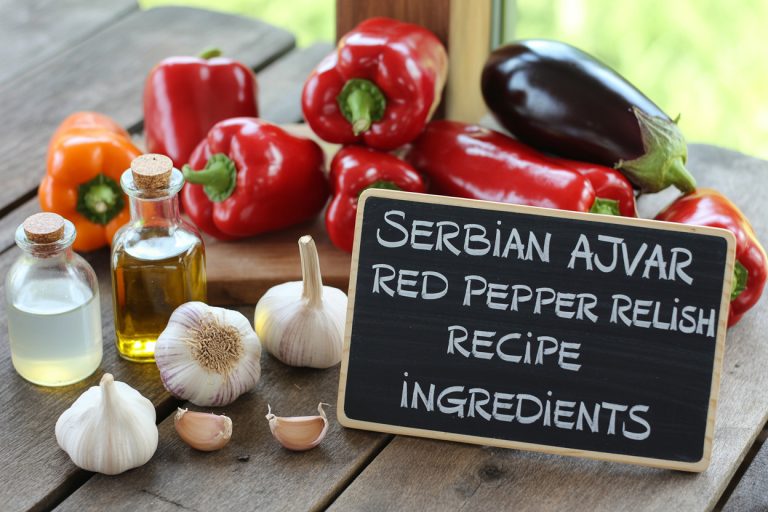 Serbian Ajvar Red Pepper Relish Recipe Ingredients