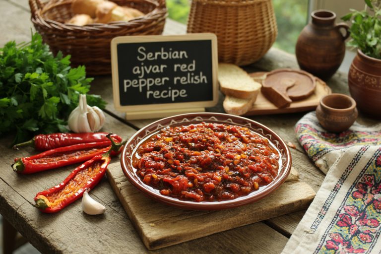 Serbian Ajvar Red Pepper Relish Recipe