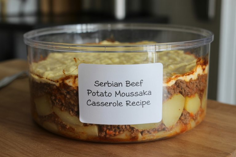 Serbian Beef Potato Moussaka Casserole Recipe Storage TIps