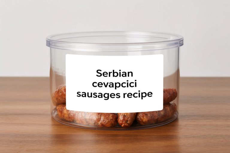 Serbian Cevapcici Sausages Recipe Storage Tips