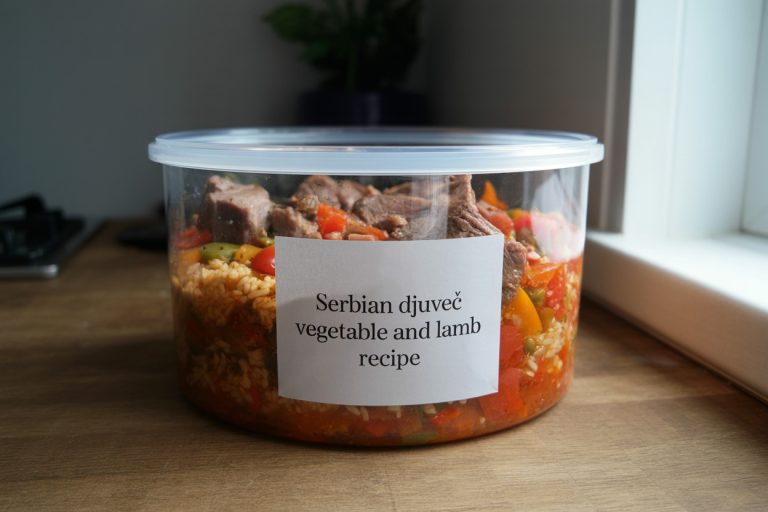 Serbian Djuvec Vegetable and Lamb Recipe Storage Tips