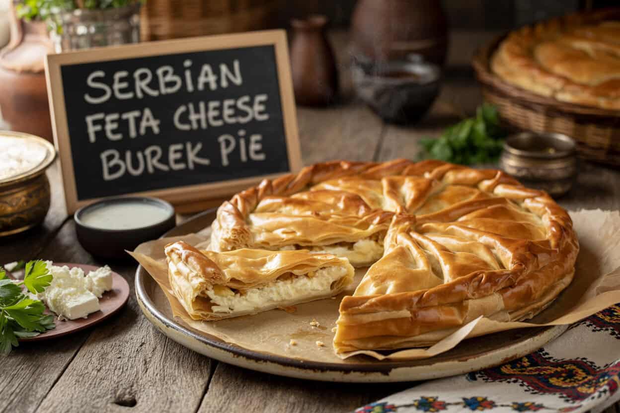 Serbian Feta Cheese Burek Pie Recipe