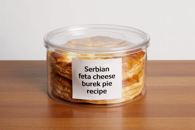 Serbian Feta Cheese Burek Pie Recipe Storage Tips