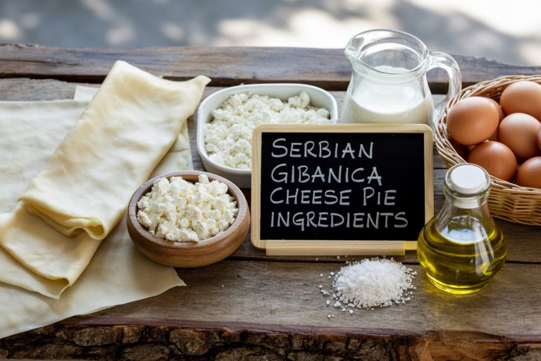 Serbian Gibanica Cheese Pie Recipe Ingredients