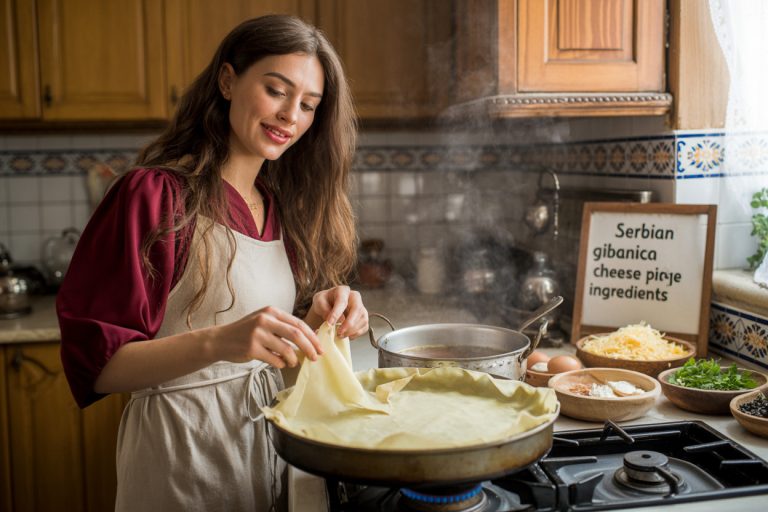 Serbian Gibanica Cheese Pie Recipe Cooking TIps