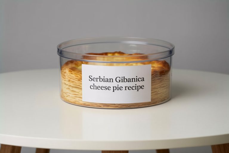 Serbian Gibanica Cheese Pie Recipe Storage TIps
