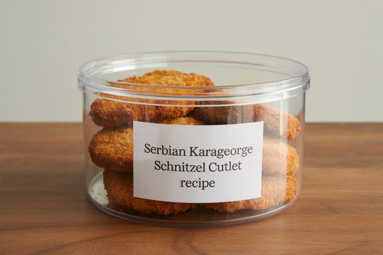Serbian Karageorge Schnitzel Cutlet Recipe Storage Tips