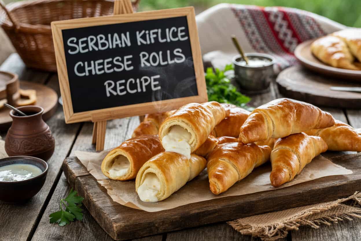 Serbian Kiflice Cheese Rolls Recipe
