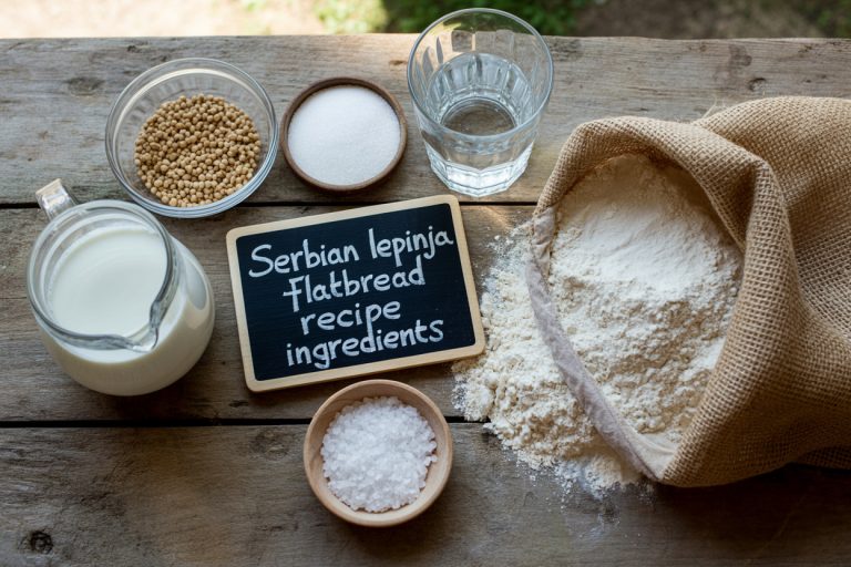 Serbian Lepinja Flatbread Recipe Ingredients