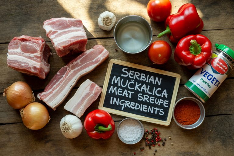 Serbian Mućkalica Meat Stew Recipe Ingredients