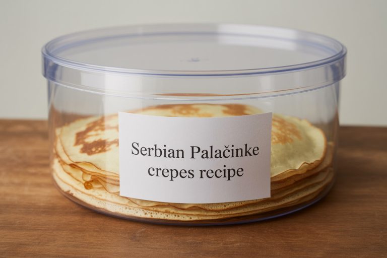 Serbian Palačinke Crepes Recipe Storage TIps