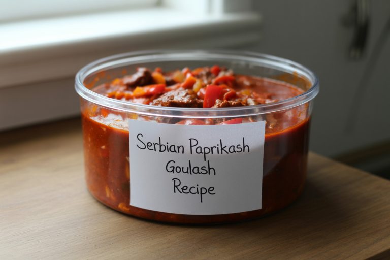 Serbian Paprikash Goulash Recipe Storage Tips