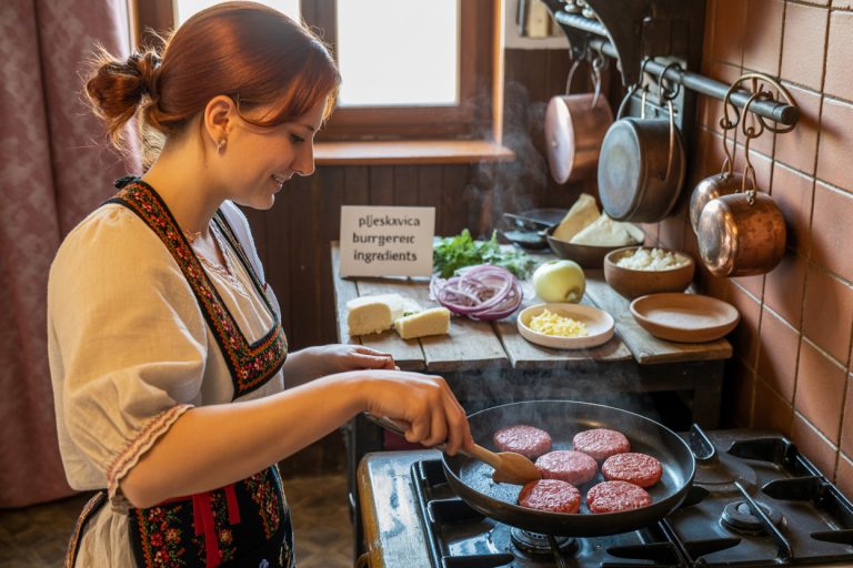 Serbian Pljeskavica Burger Recipe Cooking Tips
