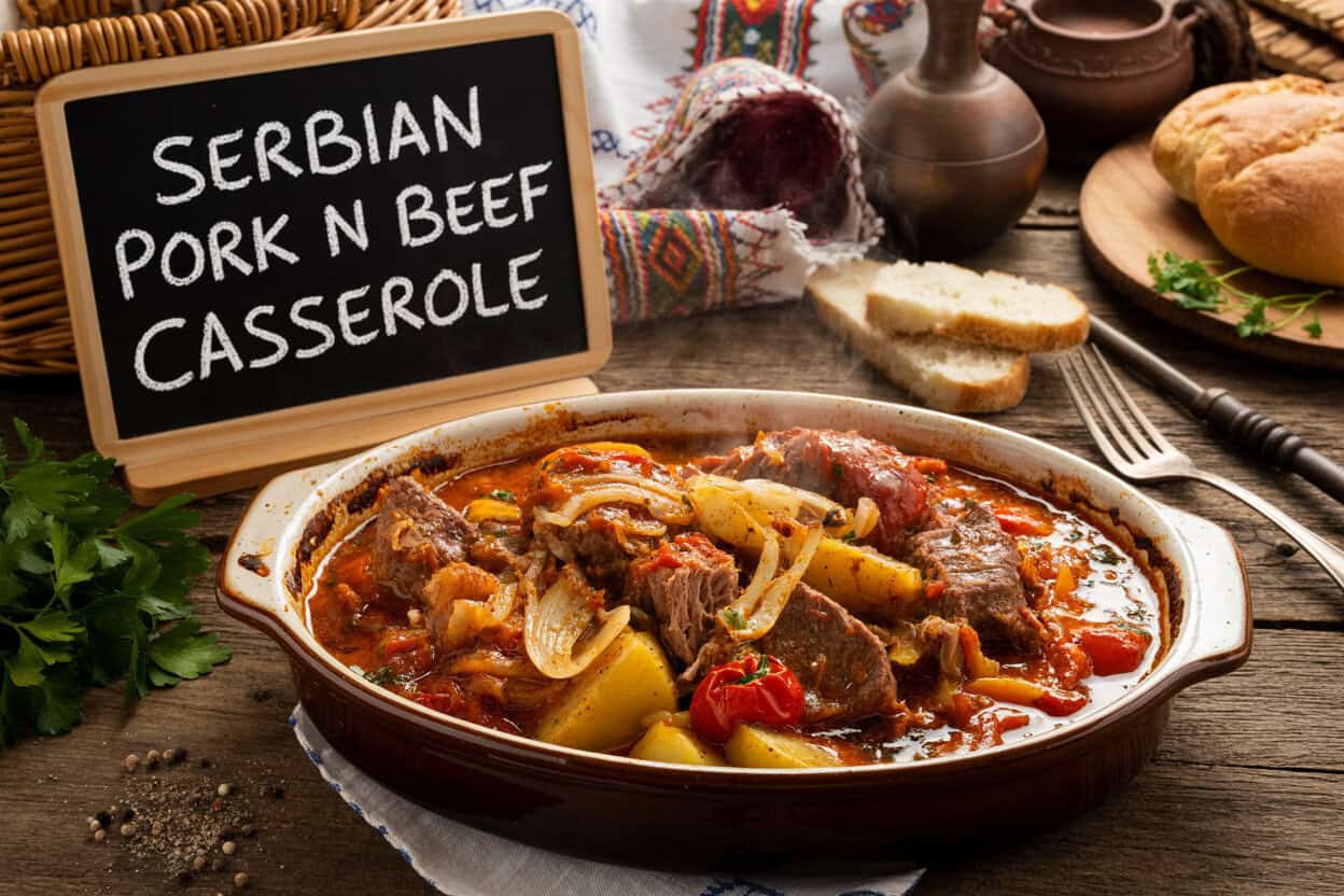 Serbian Pork n Beef Casserole Recipe