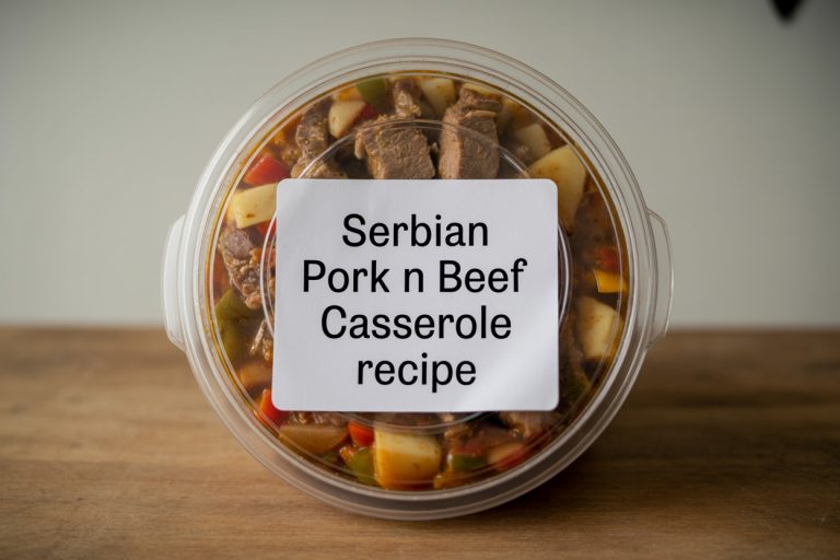 Serbian Pork n Beef Casserole Recipe Storage Tips