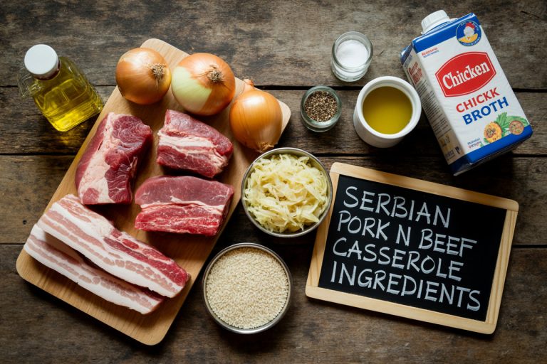 Serbian Pork n Beef Casserole Recipe Ingredients