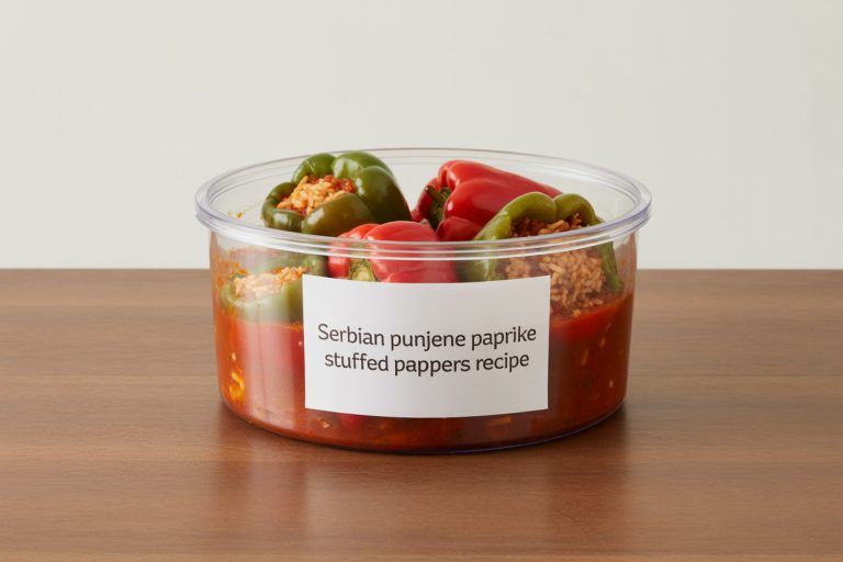 Serbian Punjene Paprike Stuffed Peppers Recipe Storage Tips
