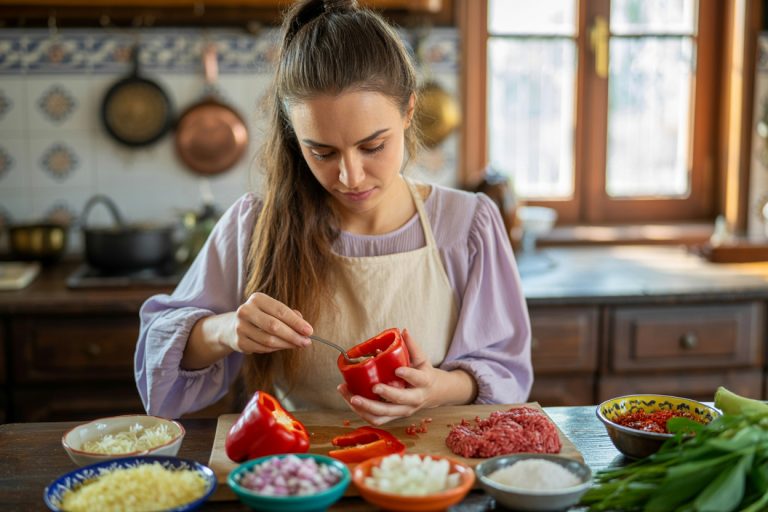 Serbian Punjene Paprike Stuffed Peppers Recipe Cooking TIps