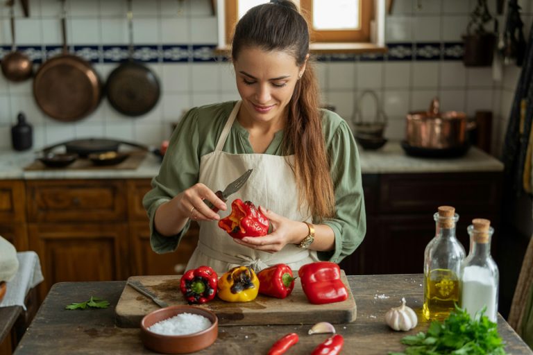 Serbian Roasted Capsicum Salad Recipe Cooking TIps