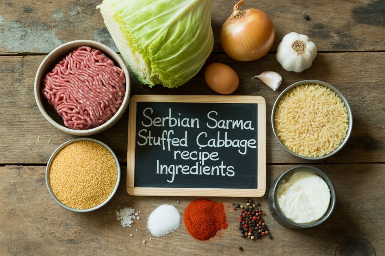 Serbian Sarma Stuffed Cabbage Recipe Ingredients