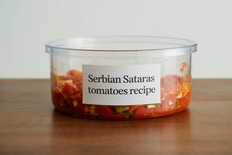 Serbian Sataras Tomatoes Recipe Storage Tips