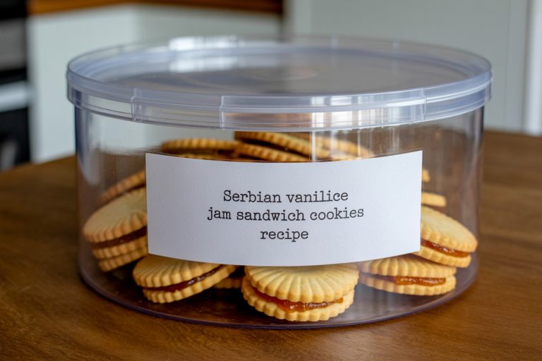 Serbian Vanilice Jam Sandwich Cookies Storage Tips