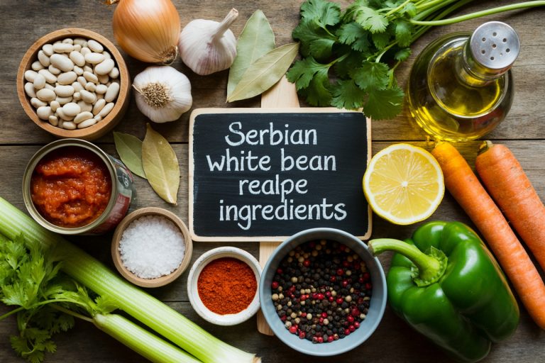 Serbian White Bean Soup Recipe Ingredients