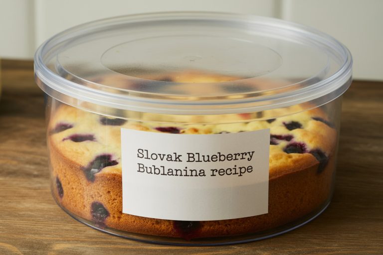 Slovak Blueberry Bublanina Recipe Storage Tips