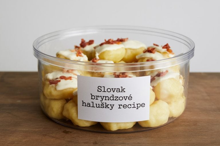 Slovak Bryndzové Halušky Storage Tips