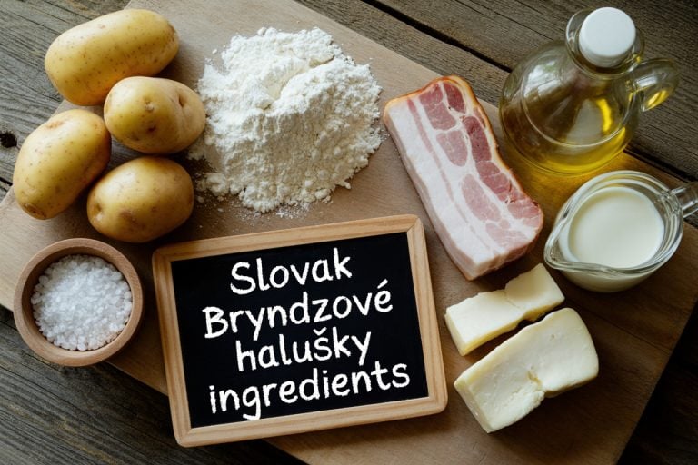 Slovak Bryndzové Halušky Ingredients