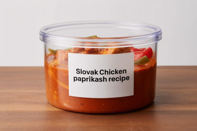 Slovak Chicken Paprikash Recipe Storage Tips