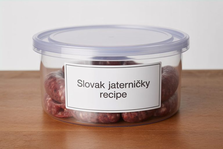Slovak Jaterničky Recipe Storage TIps