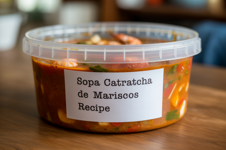 Sopa Catratcha de Mariscos Recipe Storage Tips