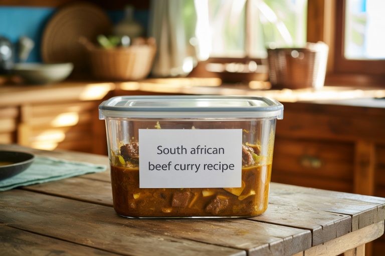 South African Beef Curry Recipe Storage TIps