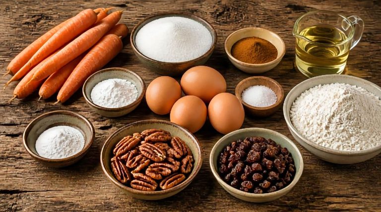 South African Carrot Cake Ingredients