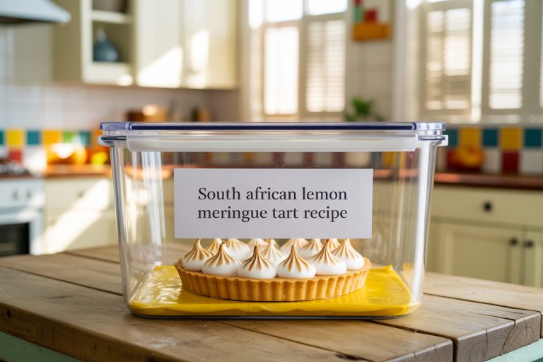 South African Lemon Meringue Tart Recipe Storage