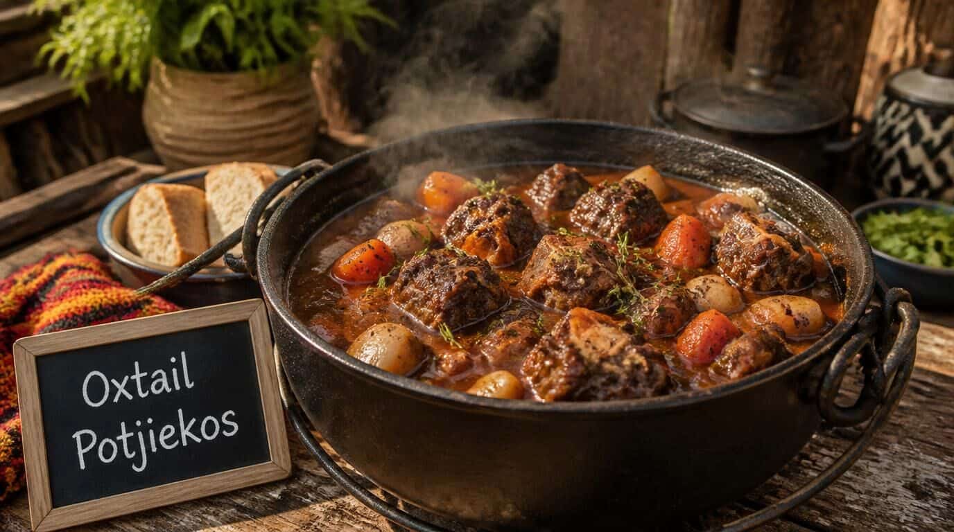 South African Oxtail Potjiekos