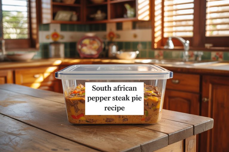 South African Pepper Steak Pie Recipe Storage TIps