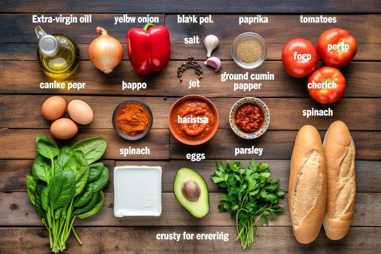 South African Spiced Shakshuka Recipe Ingredients