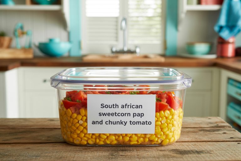 South African Sweetcorn Pap and Chunky Tomato Storage Tips